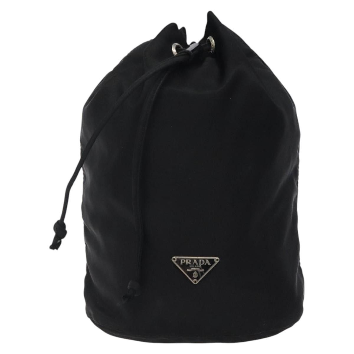Prada Prada Vela Drawstring Bucket Wristlet Pouch Tessuto Size ONE SIZE - 18 Thumbnail