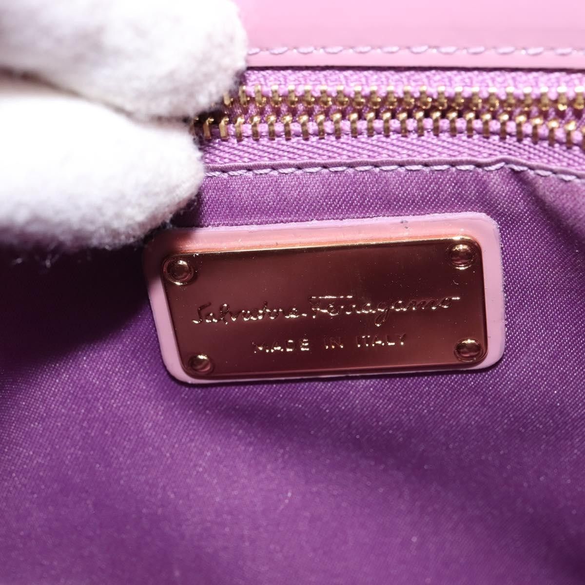 Salvatore Ferragamo Salvatore Ferragamo Vala Handbag Patent leather Size ONE SIZE - 6 Thumbnail