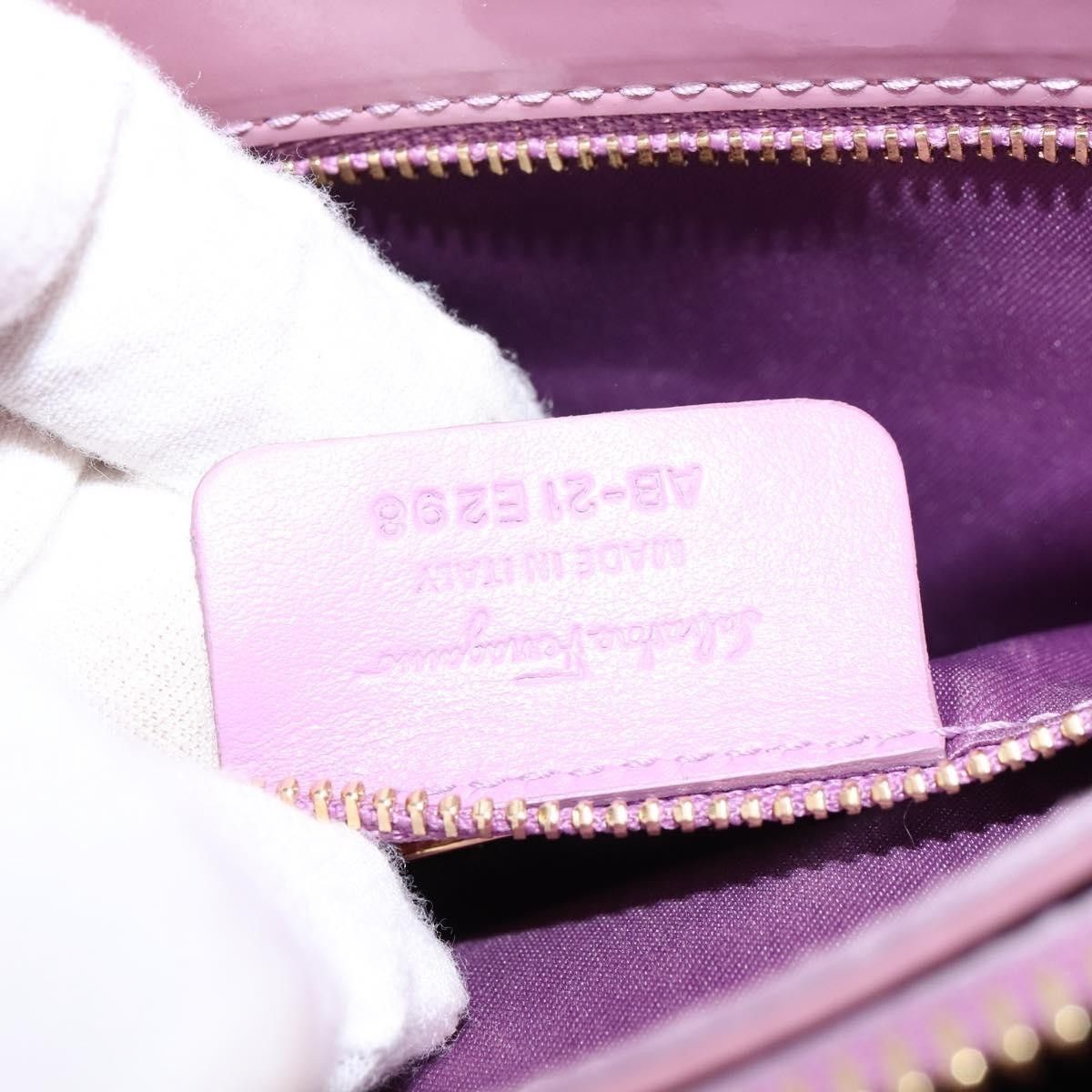 Salvatore Ferragamo Salvatore Ferragamo Vala Handbag Patent leather Size ONE SIZE - 7 Thumbnail