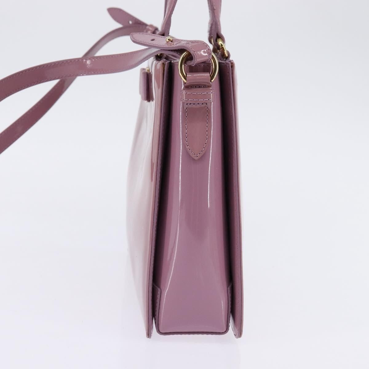 Salvatore Ferragamo Salvatore Ferragamo Vala Handbag Patent leather Size ONE SIZE - 4 Thumbnail