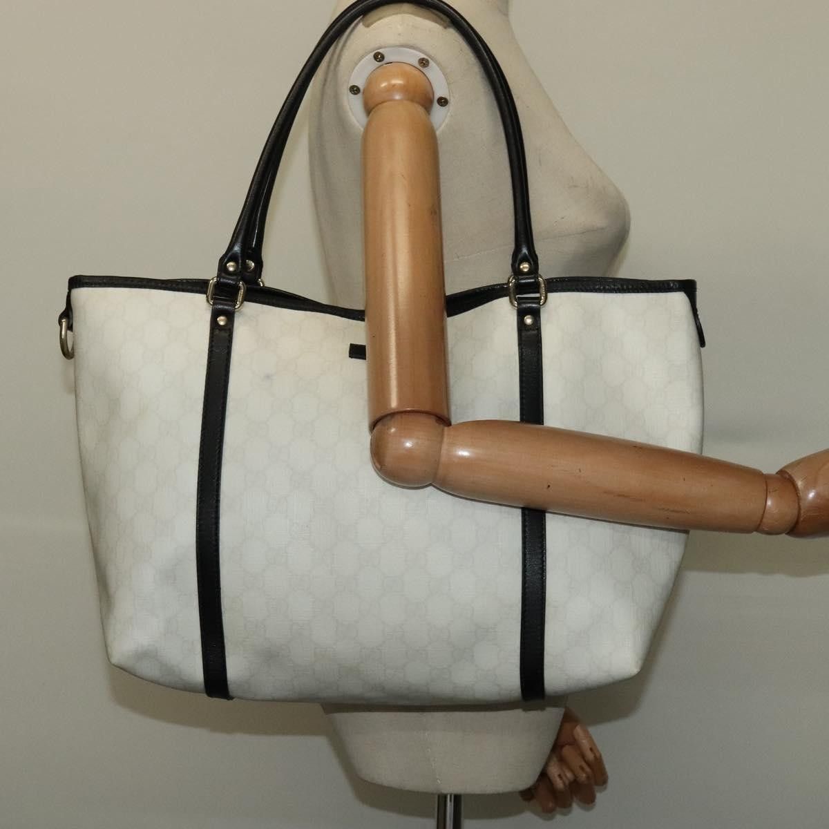 Gucci Gucci Joy Tote GG Coated Canvas with Leather Size ONE SIZE - 15 Thumbnail