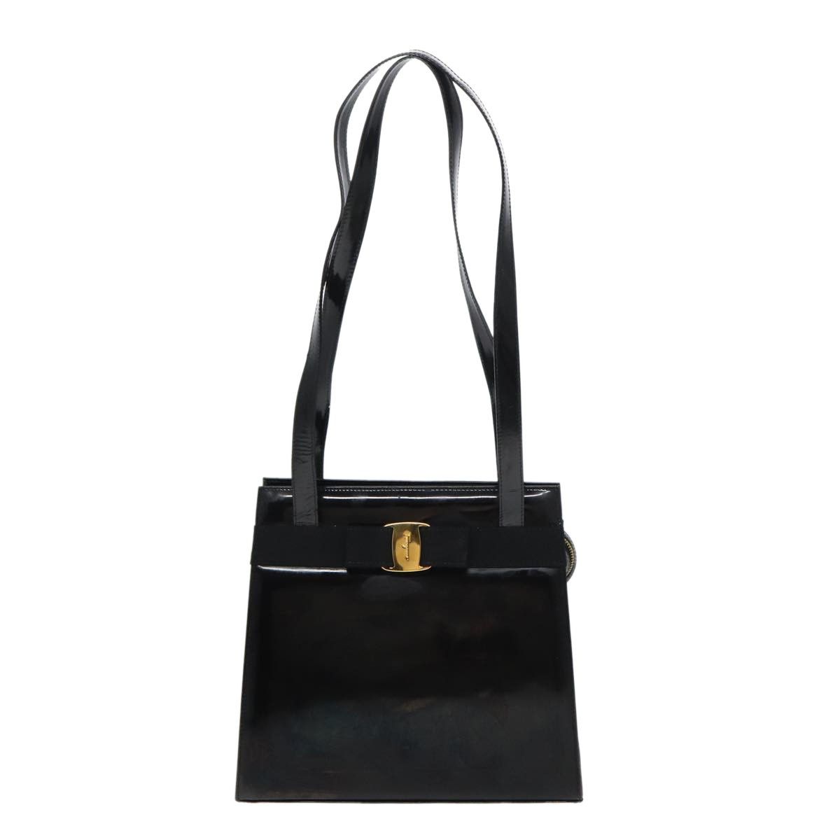 Salvatore Ferragamo Salvatore Ferragamo Vala Shoulder Bag Patent Leather Size ONE SIZE - 19 Thumbnail