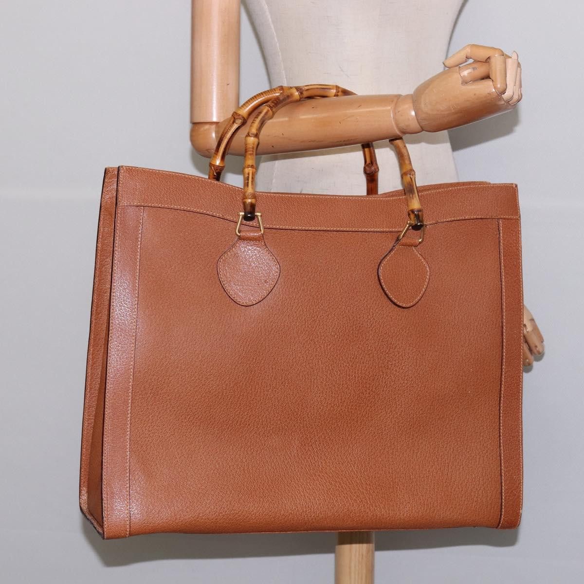 Gucci Gucci Bamboo Handle Tote Suede Size ONE SIZE - 22 Thumbnail