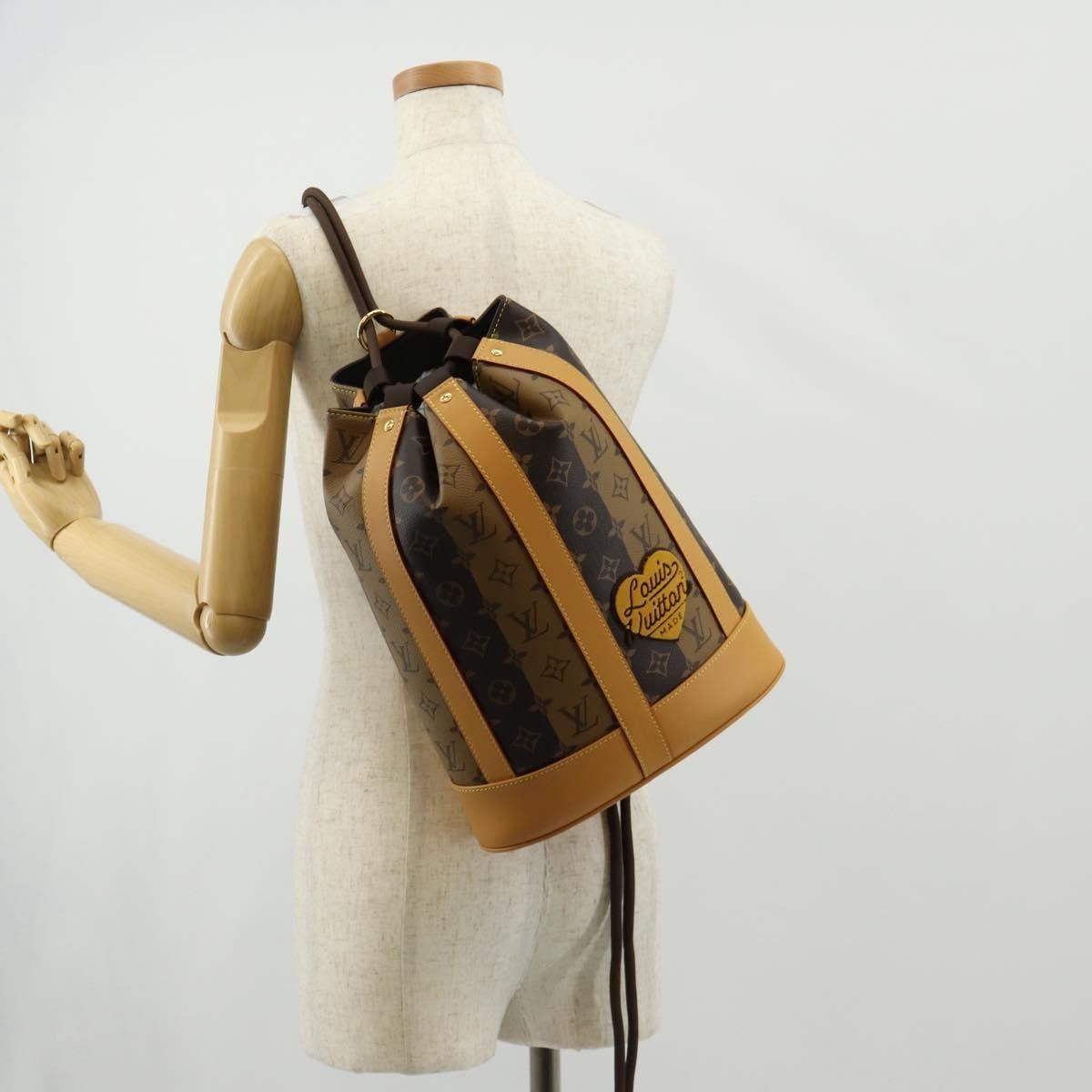 Louis Vuitton Louis Vuitton Nigo Randonnee Backpack Limited Edition Stripes Monogram Canvas Size ONE SIZE - 14 Thumbnail