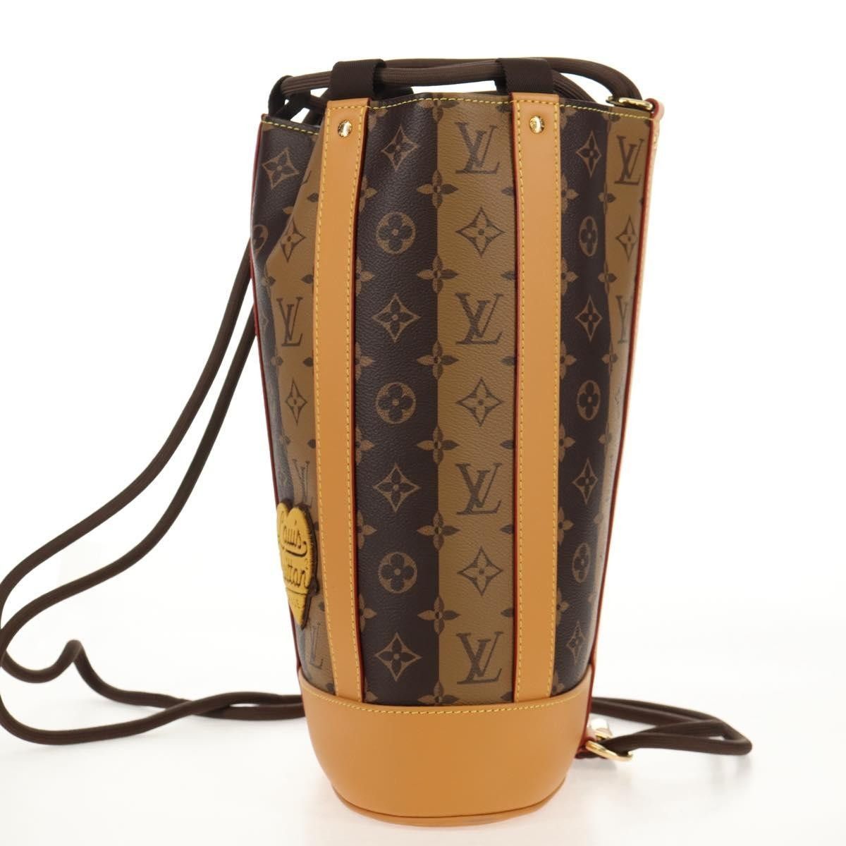Louis Vuitton Louis Vuitton Nigo Randonnee Backpack Limited Edition Stripes Monogram Canvas Size ONE SIZE - 3 Thumbnail