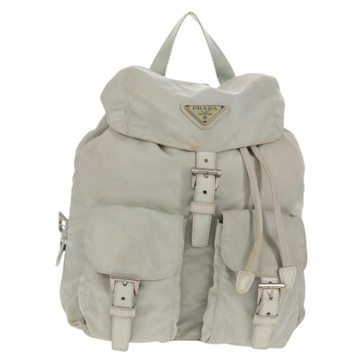 Prada Prada Double Pocket Backpack Chain Shoulder Bag Re-Nylon Size ONE SIZE - 19 Thumbnail