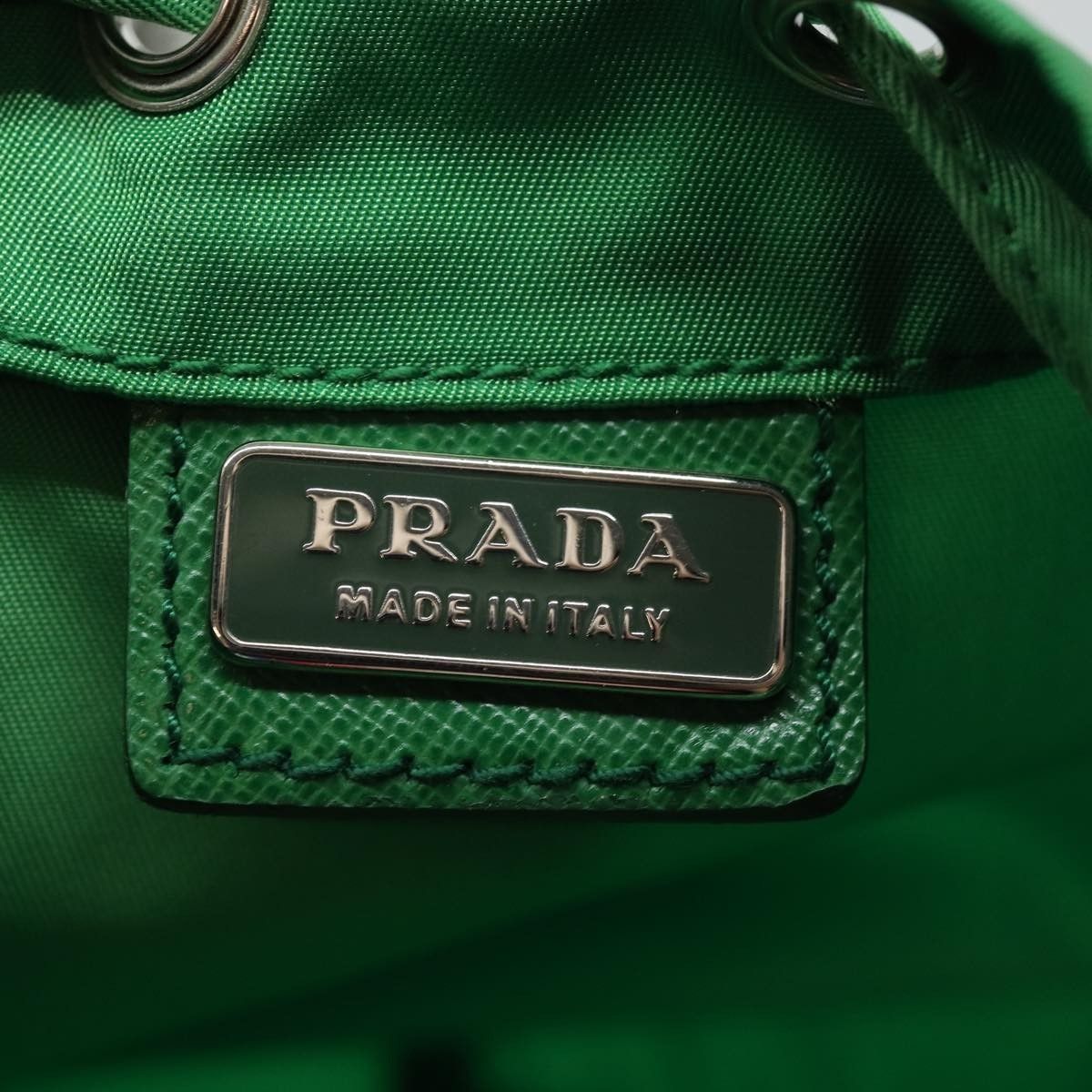 Prada Prada Vela Drawstring Bucket Wristlet Pouch Tessuto Size ONE SIZE - 6 Thumbnail