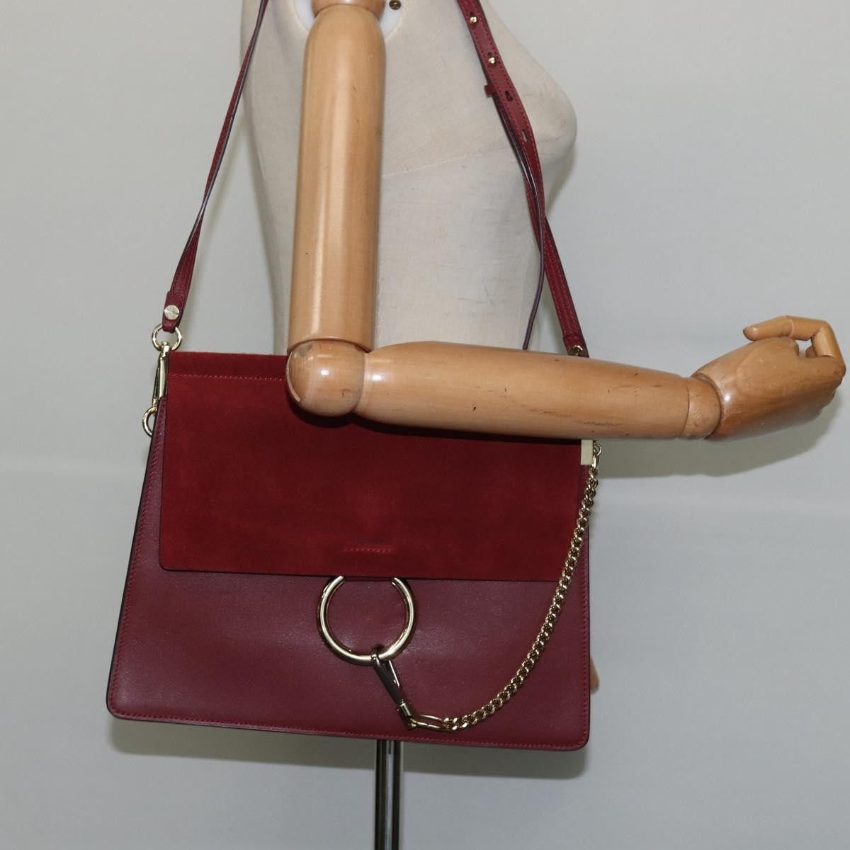 Chloe Chloe Faye Shoulder Bag Leather and Suede Size ONE SIZE - 13 Thumbnail