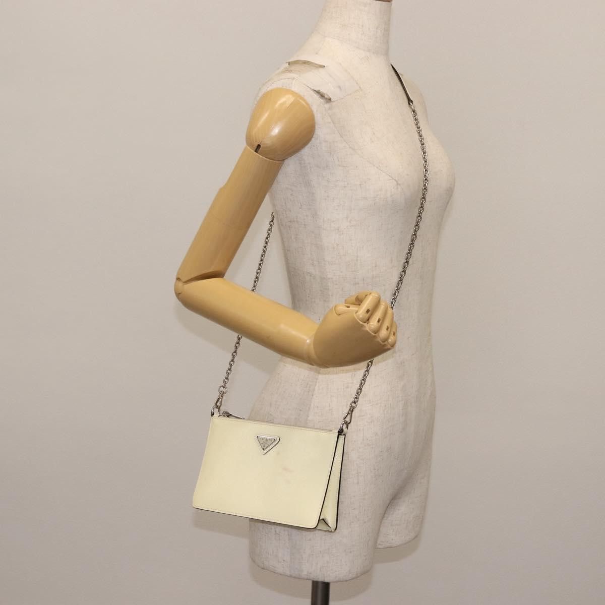 Prada Prada Chain Crossbody Bag Vernice Saffiano Leather Size ONE SIZE - 15 Thumbnail