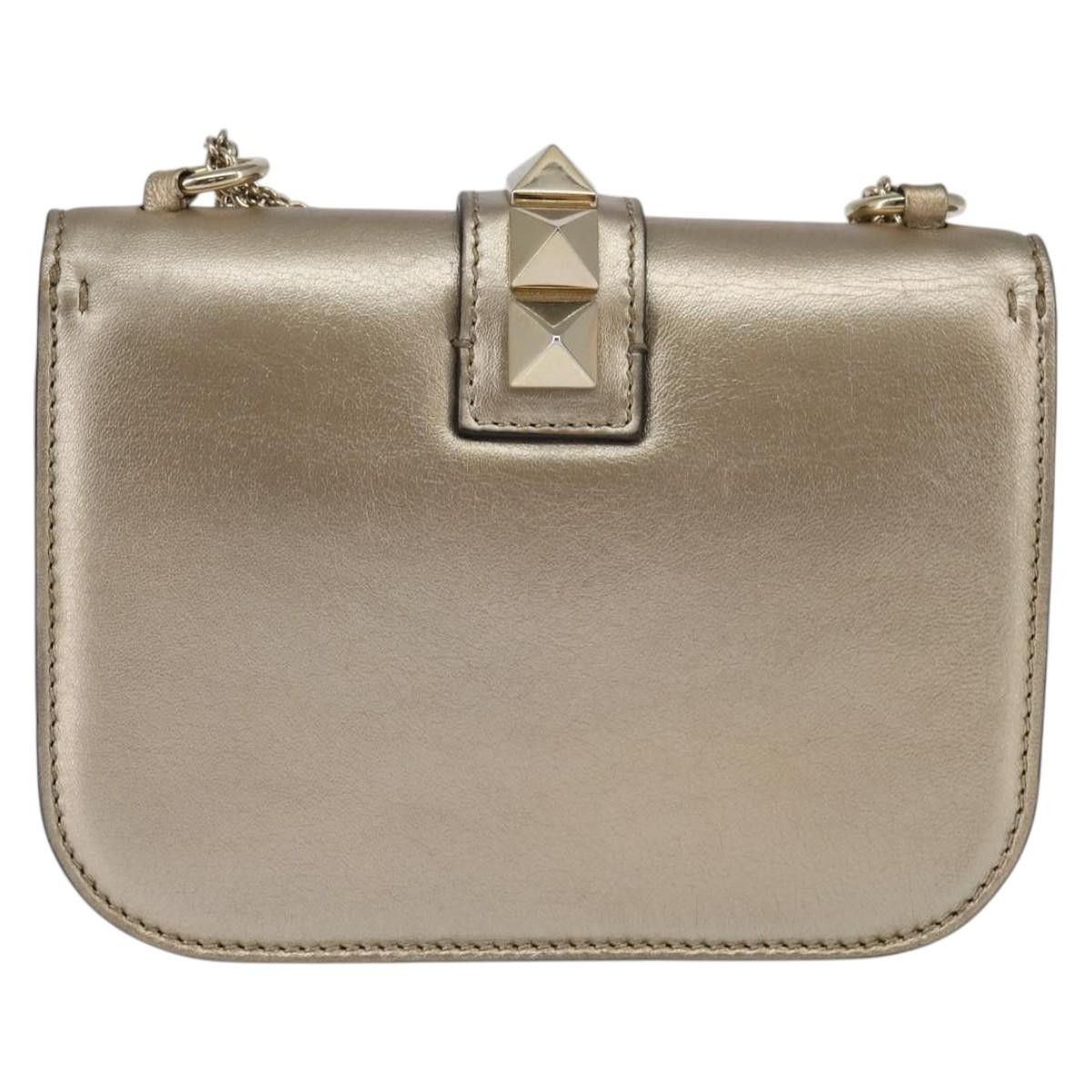 Valentino Valentino Garavani Glam Lock Shoulder Bag Leather Size ONE SIZE - 2 Thumbnail