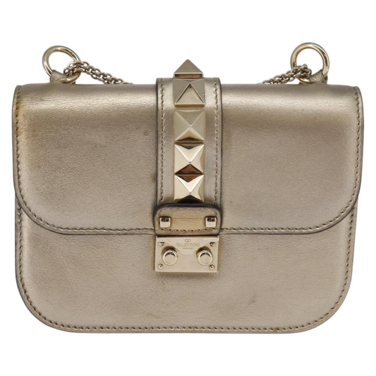 Valentino Valentino Garavani Glam Lock Shoulder Bag Leather Size ONE SIZE - 19 Thumbnail