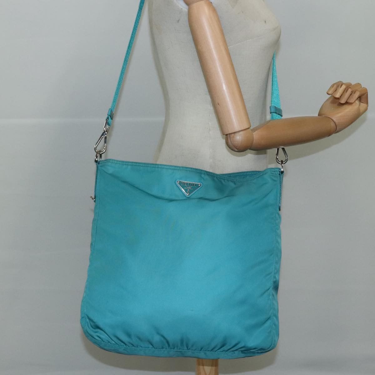 Prada Prada Zip Top Messenger Bag Tessuto Size ONE SIZE - 15 Thumbnail