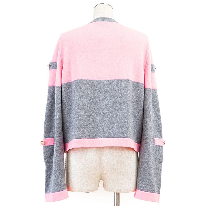 Chanel Chanel Chanel P80246 100% Cashmere Cardigan Others Tops P80246 DUTY FREE for USA Size ONE SIZE - 7 Thumbnail