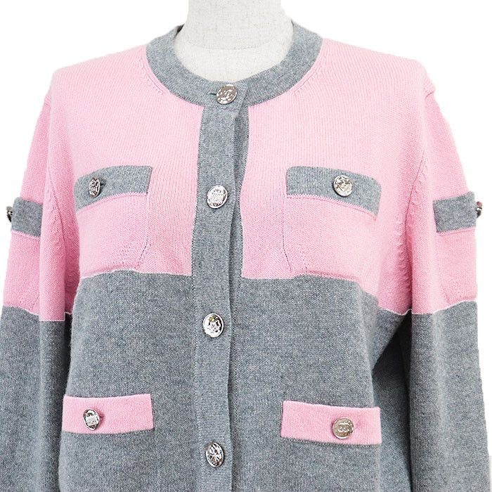 Chanel Chanel Chanel P80246 100% Cashmere Cardigan Others Tops P80246 DUTY FREE for USA Size ONE SIZE - 2 Thumbnail