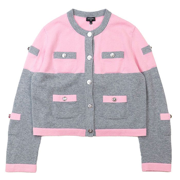 Chanel Chanel Chanel P80246 100% Cashmere Cardigan Others Tops P80246 DUTY FREE for USA Size ONE SIZE - 11 Thumbnail