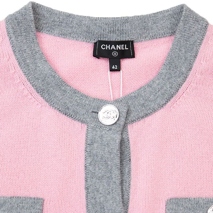 Chanel Chanel Chanel P80246 100% Cashmere Cardigan Others Tops P80246 DUTY FREE for USA Size ONE SIZE - 9 Thumbnail