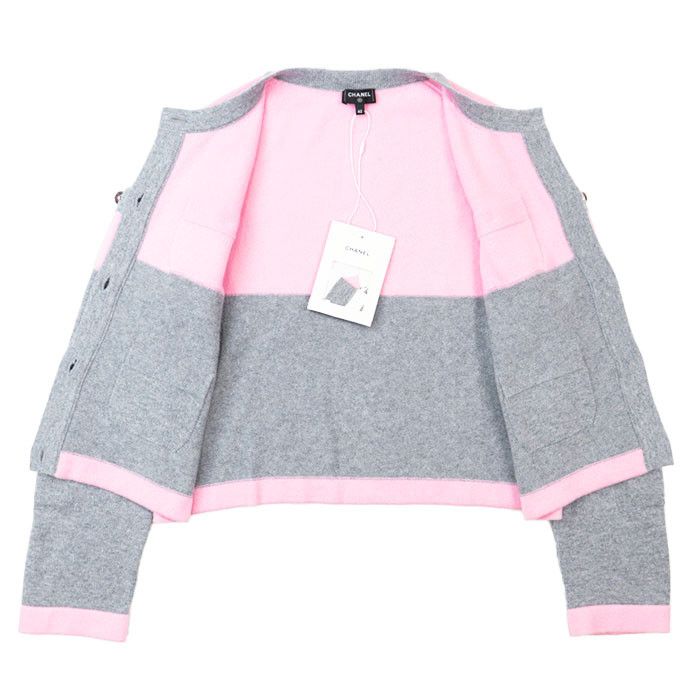 Chanel Chanel Chanel P80246 100% Cashmere Cardigan Others Tops P80246 DUTY FREE for USA Size ONE SIZE - 8 Thumbnail