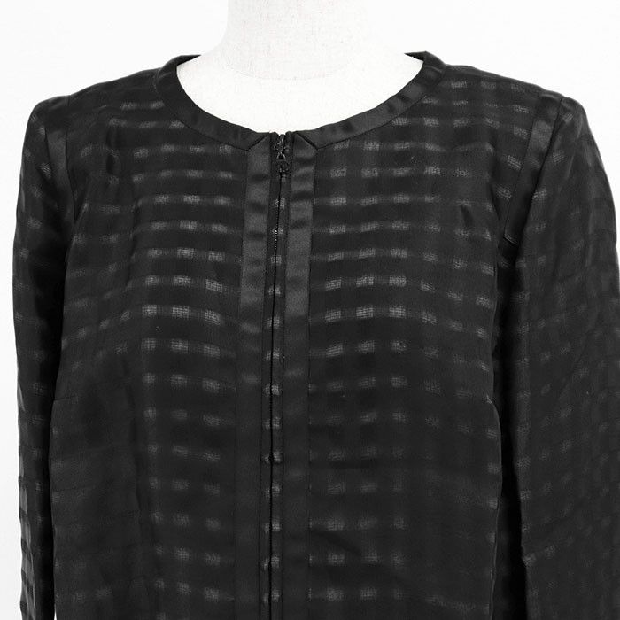 Chanel Chanel Chanel 09P P35576 100% Silk Check Jacket Others Outerwear P35576 DUTY FREE for USA Size ONE SIZE - 2 Thumbnail