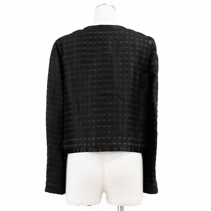 Chanel Chanel Chanel 09P P35576 100% Silk Check Jacket Others Outerwear P35576 DUTY FREE for USA Size ONE SIZE - 6 Thumbnail