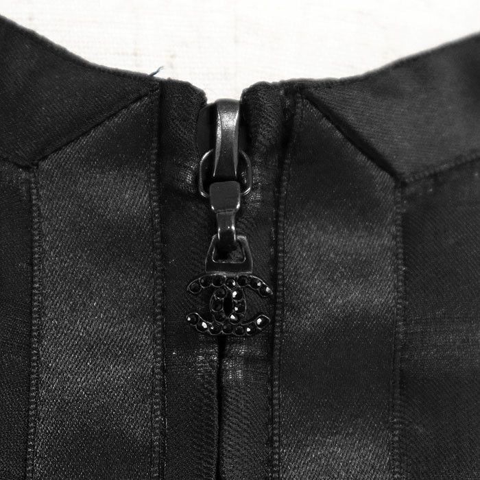 Chanel Chanel Chanel 09P P35576 100% Silk Check Jacket Others Outerwear P35576 DUTY FREE for USA Size ONE SIZE - 3 Thumbnail