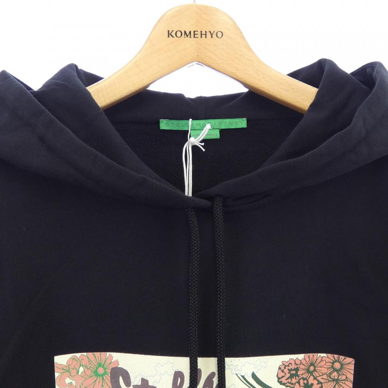 Stella McCartney Stella Mccartney Stella McCartney Record Hoodie Cotton Sweatshirts & Hoodies DUTY FREE for USA Size ONE SIZE - 5 Thumbnail