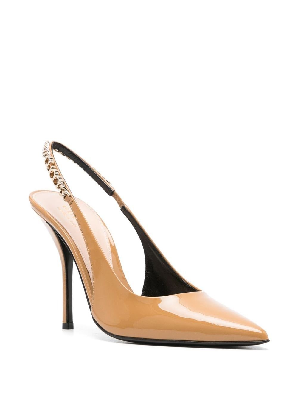 Gucci Gucci Signoria slingback pump patent leather 105mm in brown Size US 8.5 / IT 38.5 - 2 Thumbnail