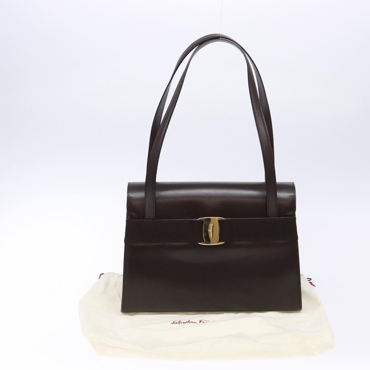 Salvatore Ferragamo Salvatore Ferragamo Vala Shoulder Bag Leather Size ONE SIZE - 13 Thumbnail