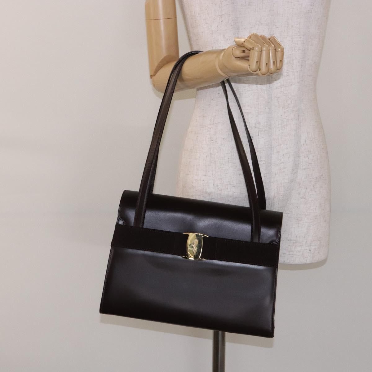 Salvatore Ferragamo Salvatore Ferragamo Vala Shoulder Bag Leather Size ONE SIZE - 14 Thumbnail