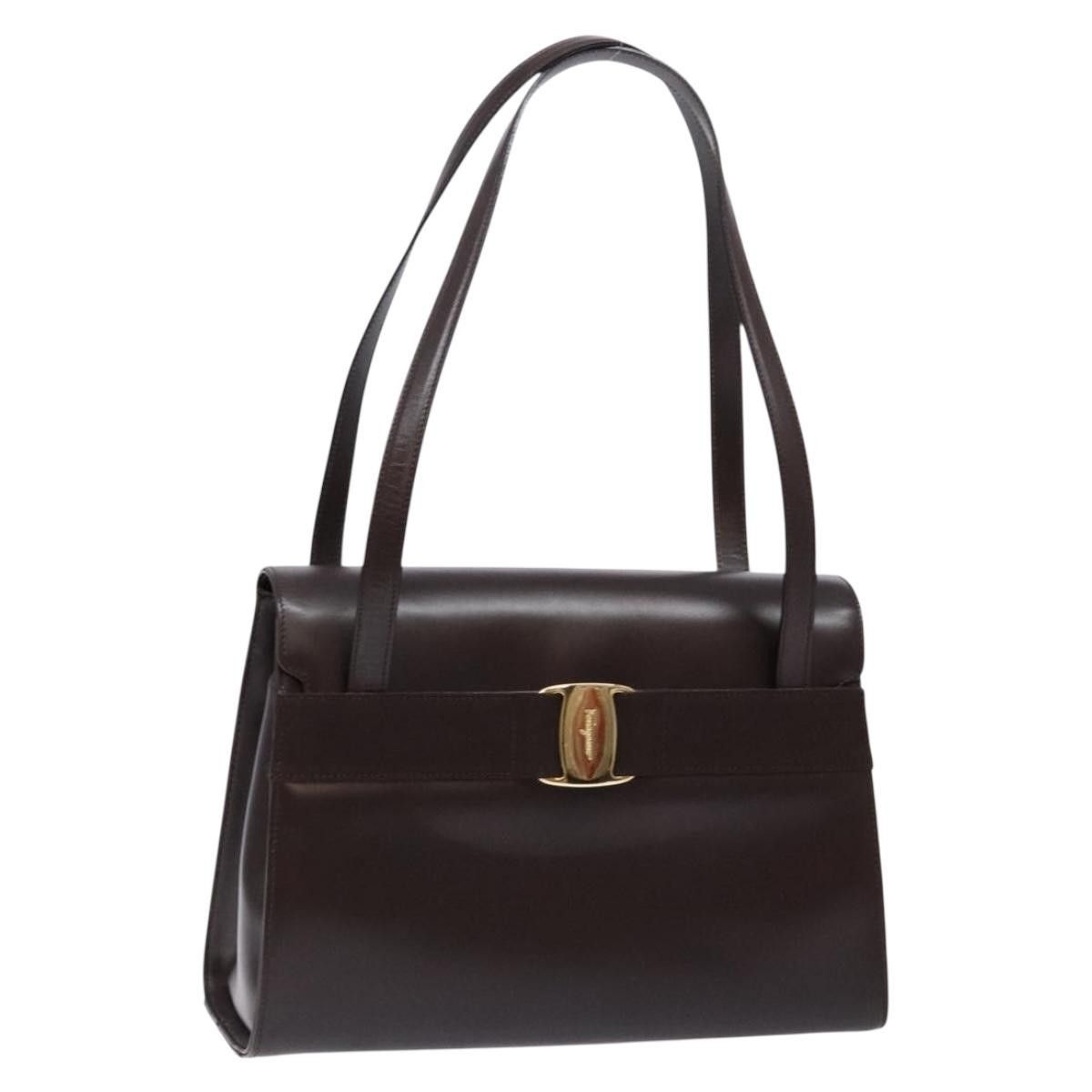 Salvatore Ferragamo Salvatore Ferragamo Vala Shoulder Bag Leather Size ONE SIZE - 18 Thumbnail
