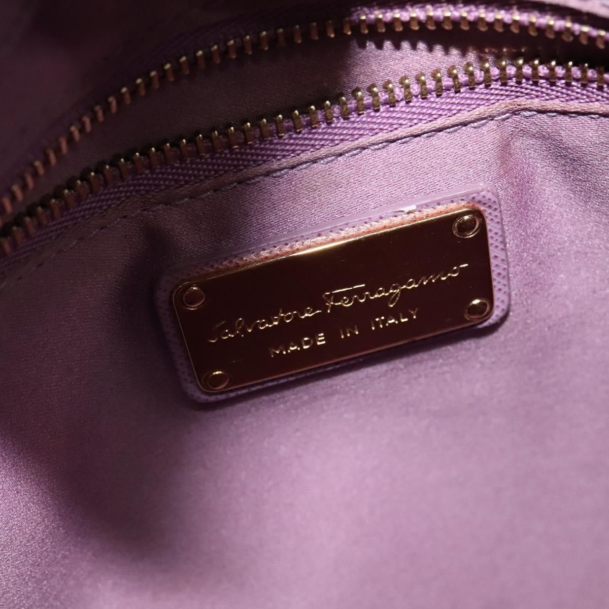 Salvatore Ferragamo Salvatore Ferragamo Vara Bow Chain Tote Leather Size ONE SIZE - 7 Thumbnail