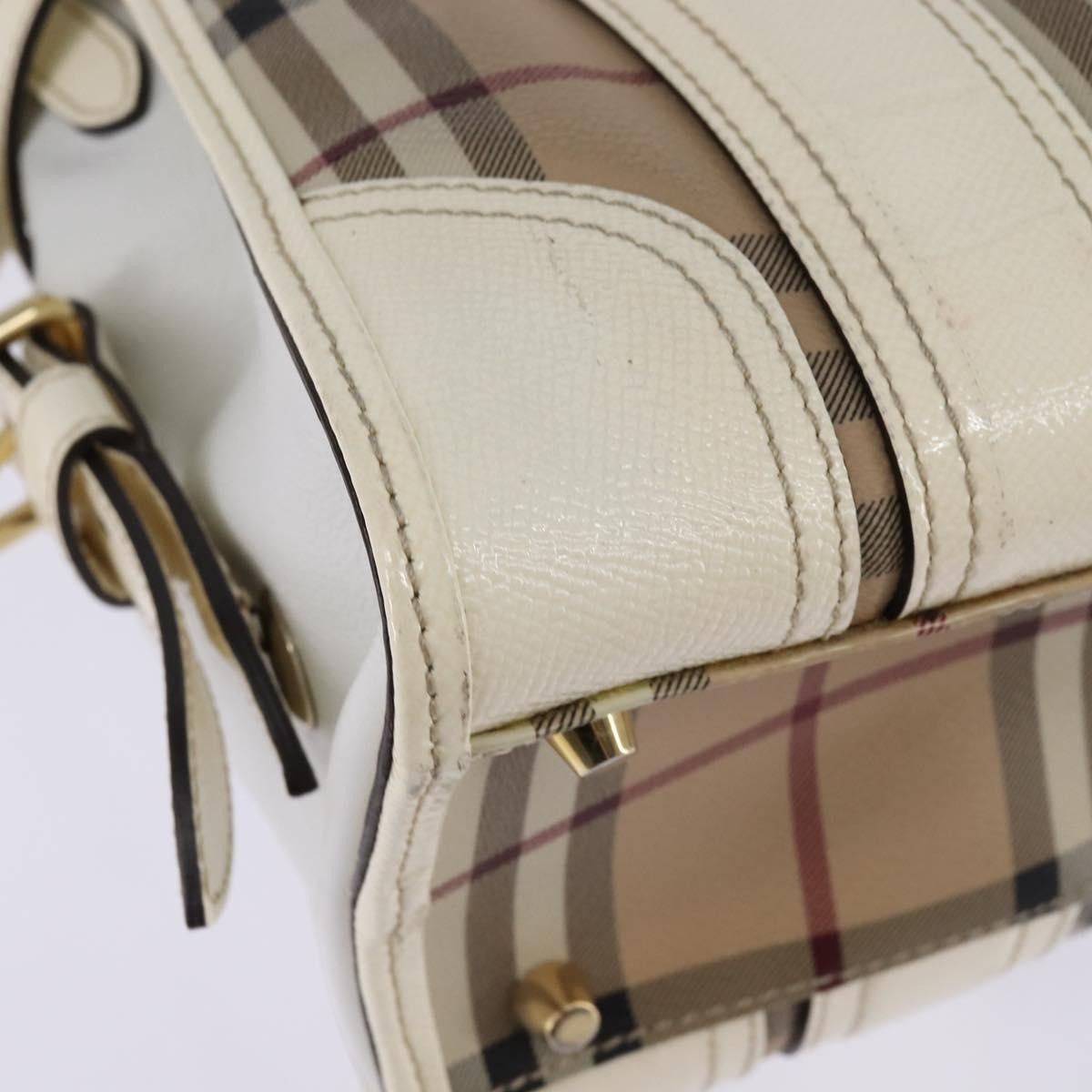 Burberry Burberry Minford Satchel Haymarket Coated Canvas Size ONE SIZE - 12 Thumbnail