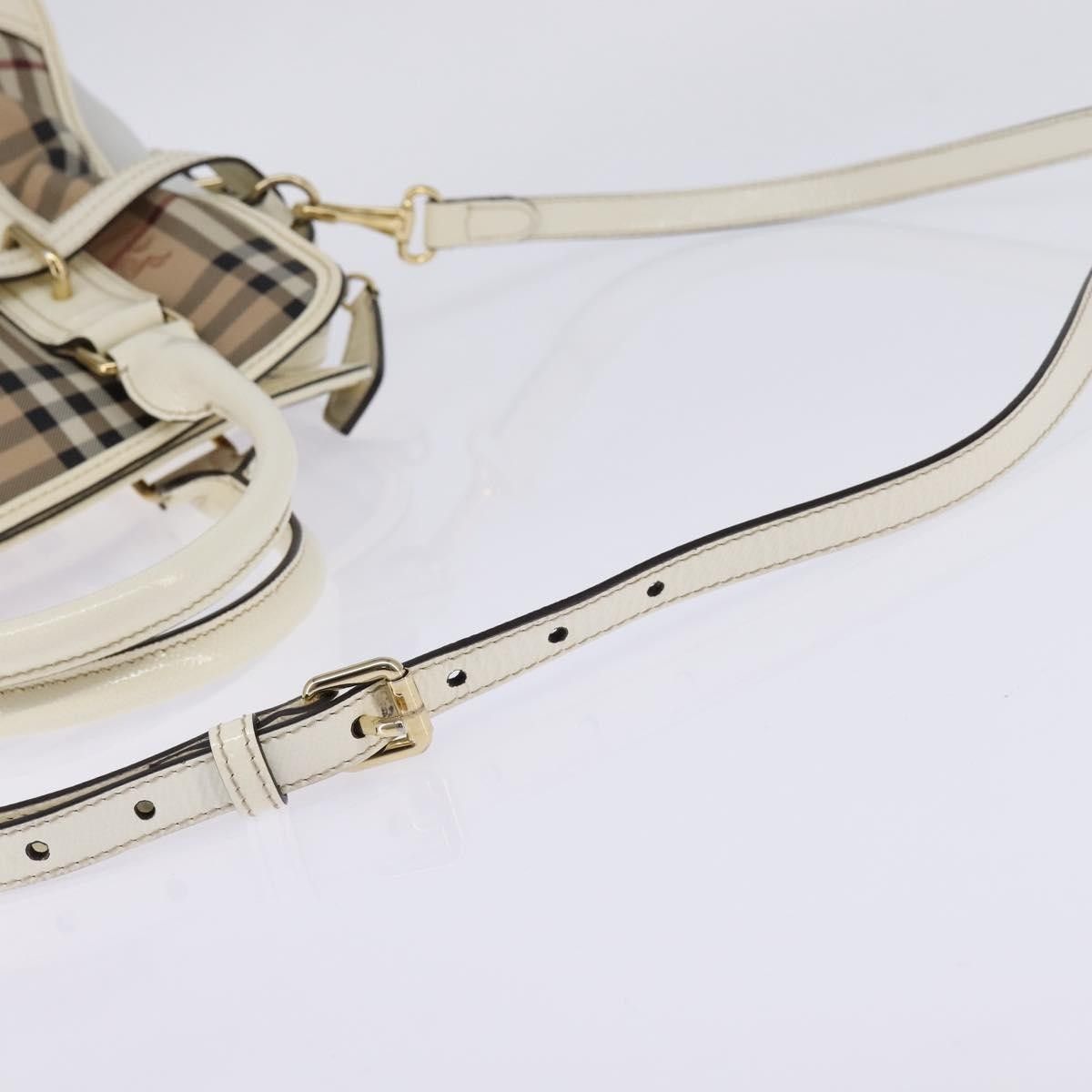 Burberry Burberry Minford Satchel Haymarket Coated Canvas Size ONE SIZE - 8 Thumbnail