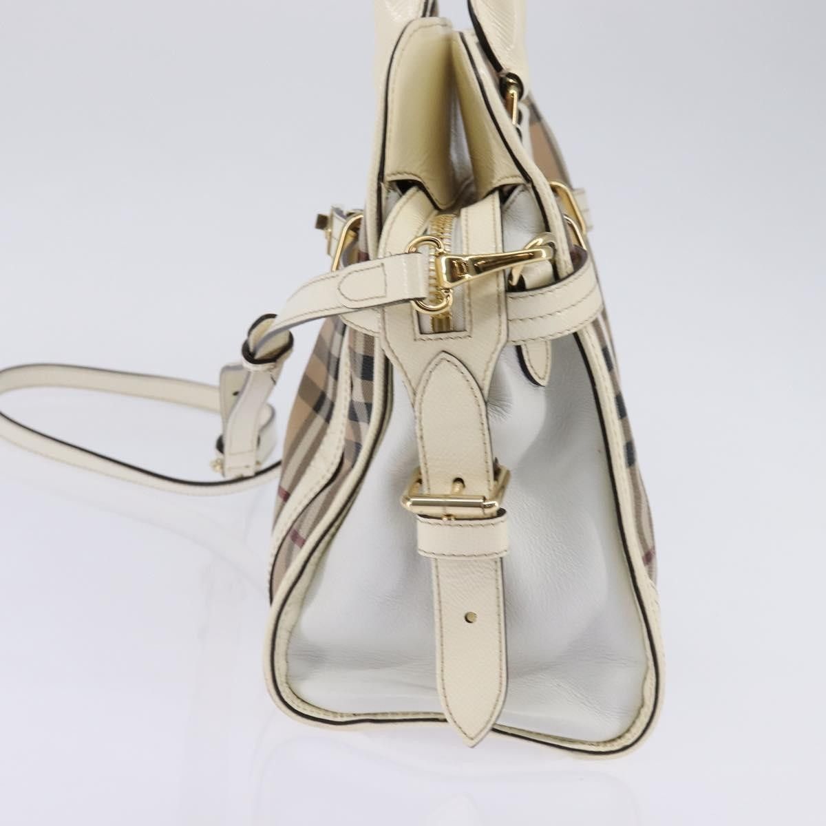 Burberry Burberry Minford Satchel Haymarket Coated Canvas Size ONE SIZE - 3 Thumbnail