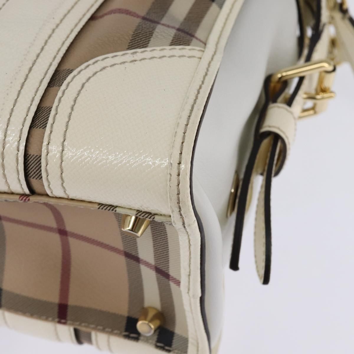 Burberry Burberry Minford Satchel Haymarket Coated Canvas Size ONE SIZE - 10 Thumbnail