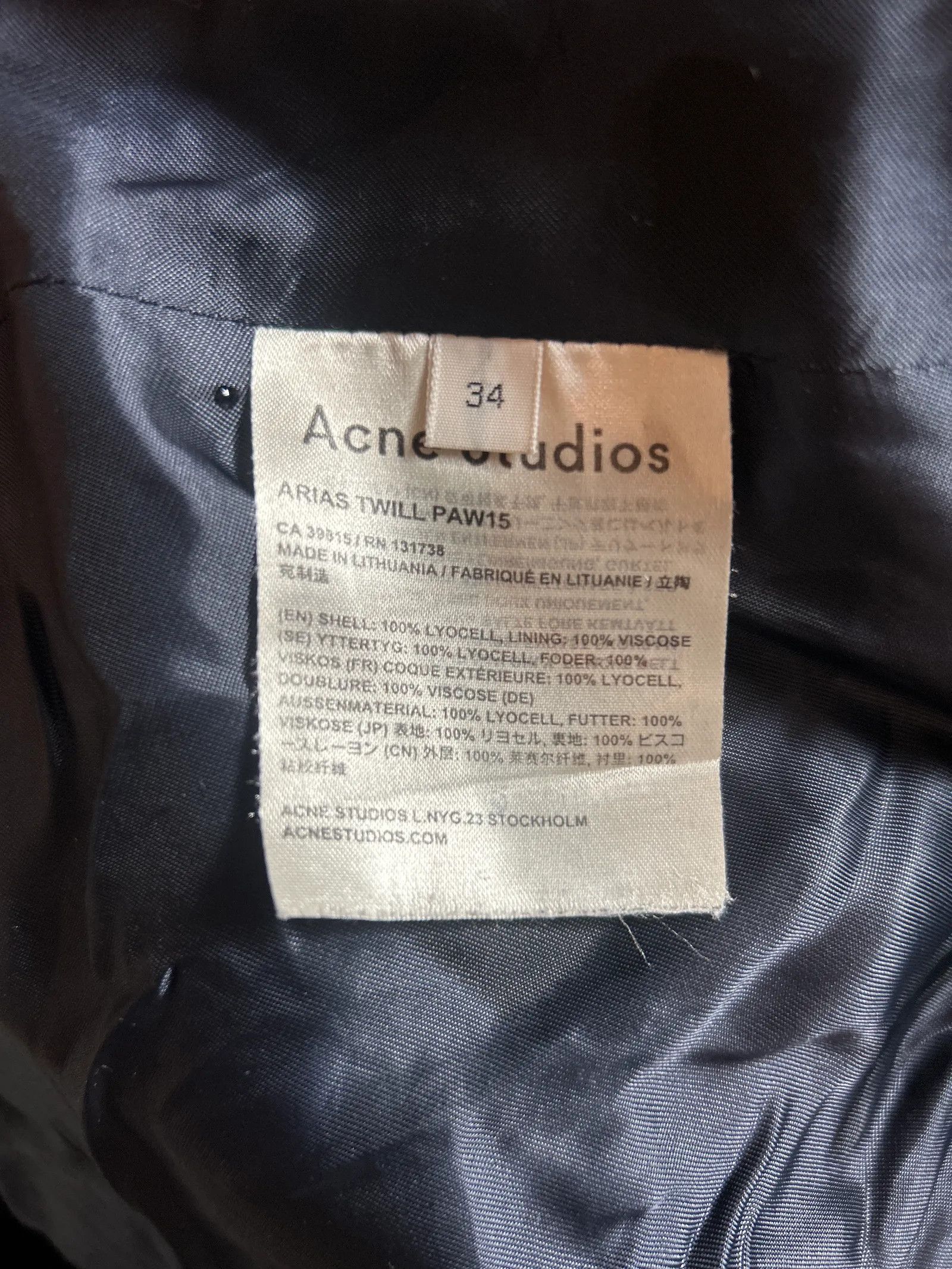 Acne Studios Acne Studios Arias twill Coat Size XS / US 0-2 / IT 36-38 - 3 Thumbnail