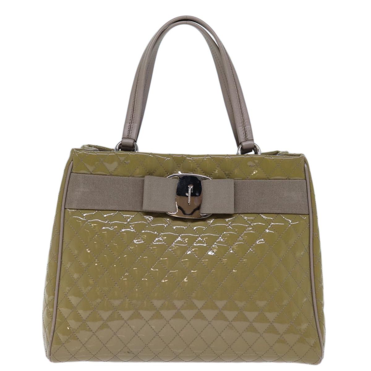 Salvatore Ferragamo Salvatore Ferragamo Vala Handbag Patent leather Size ONE SIZE - 19 Thumbnail