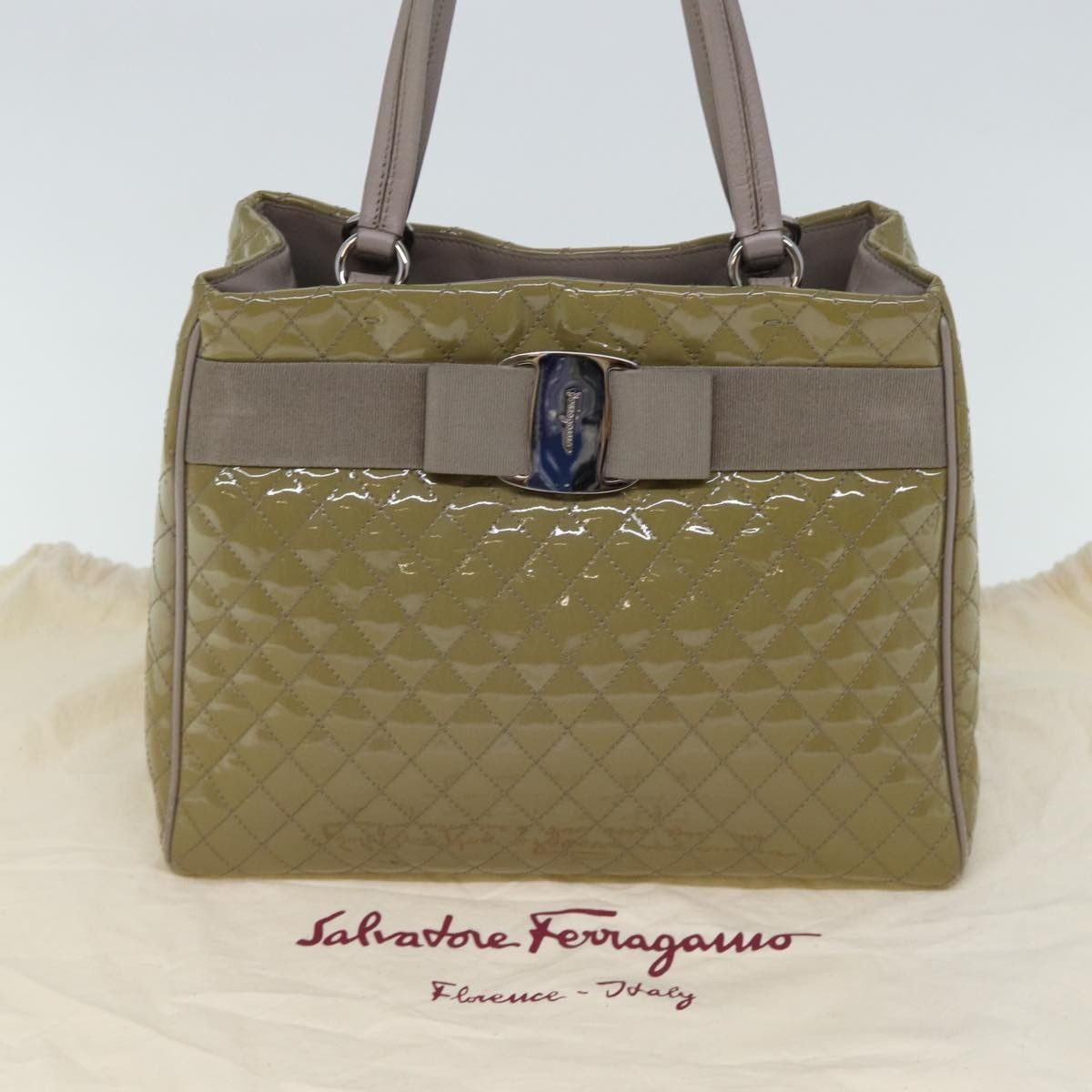 Salvatore Ferragamo Salvatore Ferragamo Vala Handbag Patent leather Size ONE SIZE - 14 Thumbnail