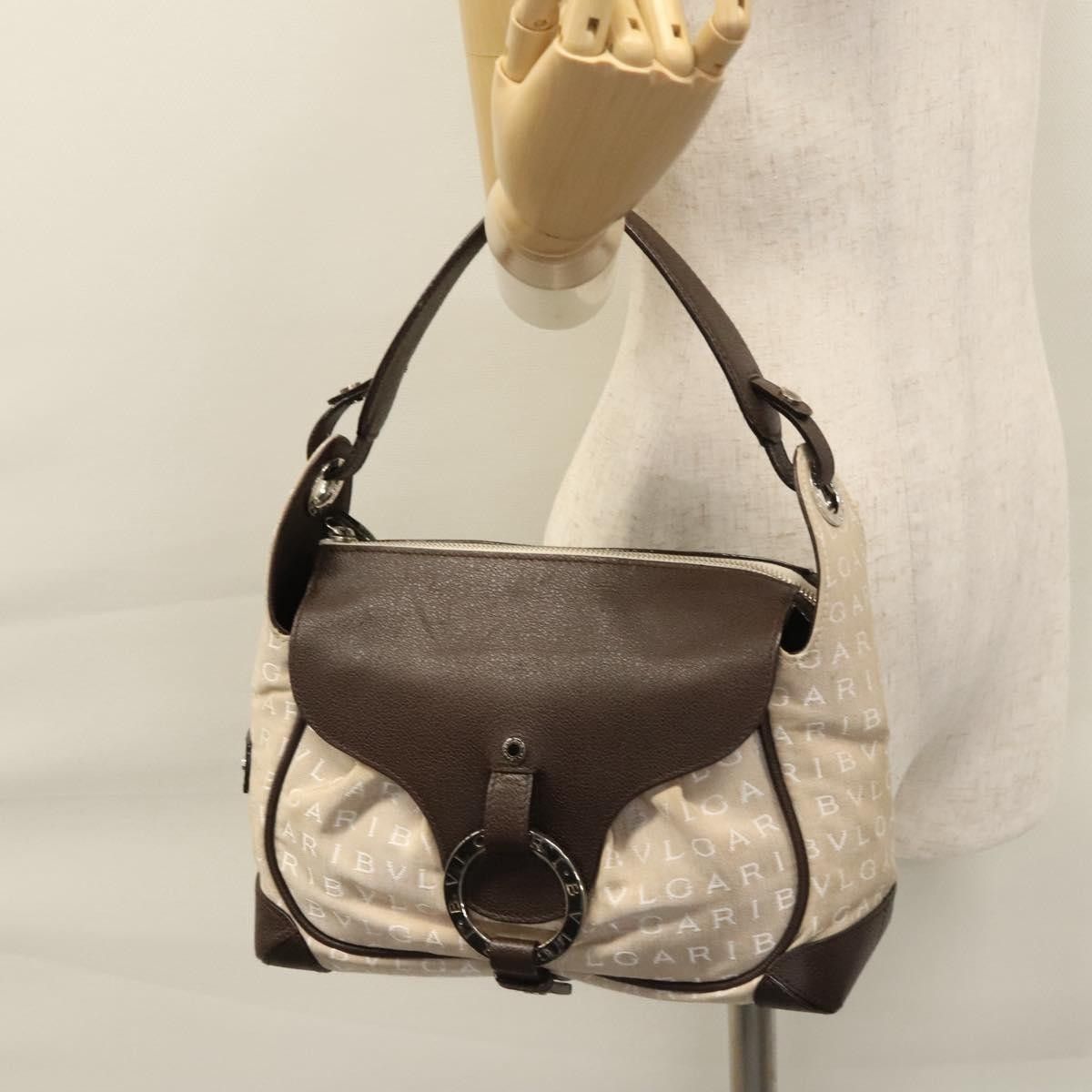 Bvlgari Bvlgari B.Zero1 Logomania Bag Canvas with Leather Size ONE SIZE - 15 Thumbnail