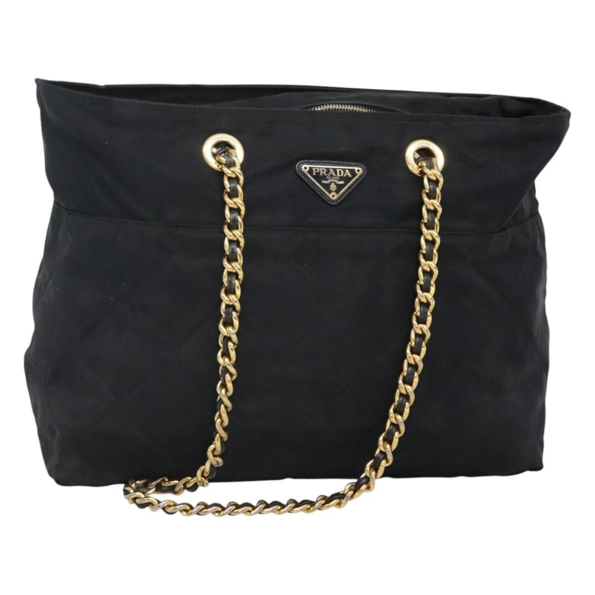 Prada Prada Chain Zip Tote Quilted Tessuto Size ONE SIZE - 19 Thumbnail