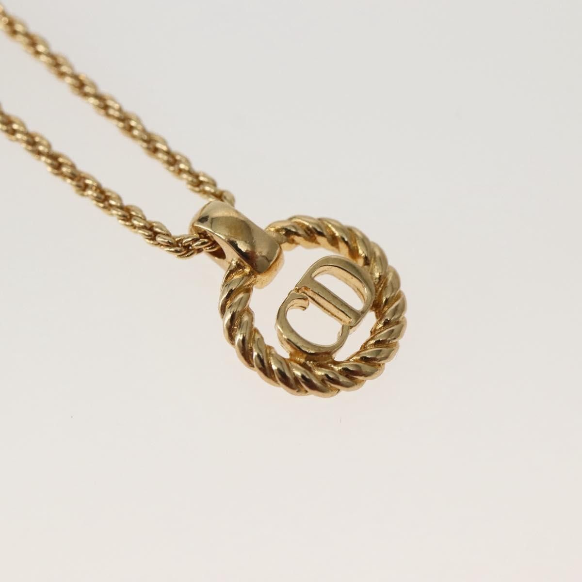 Dior Christian Dior CD Pendant Necklace Metal Size ONE SIZE - 8 Thumbnail
