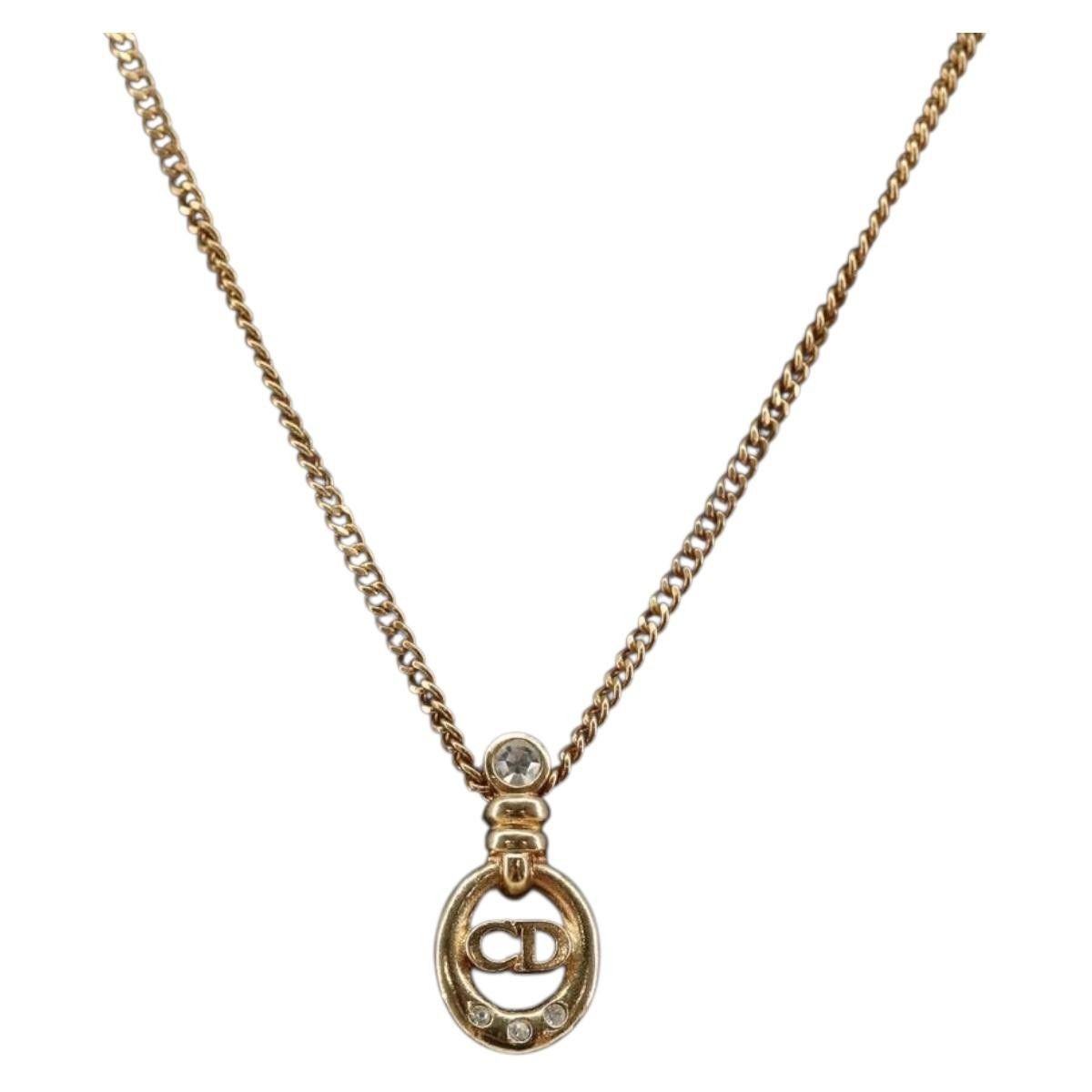 Dior Christian Dior CD Pendant Necklace Metal Size ONE SIZE - 2 Thumbnail