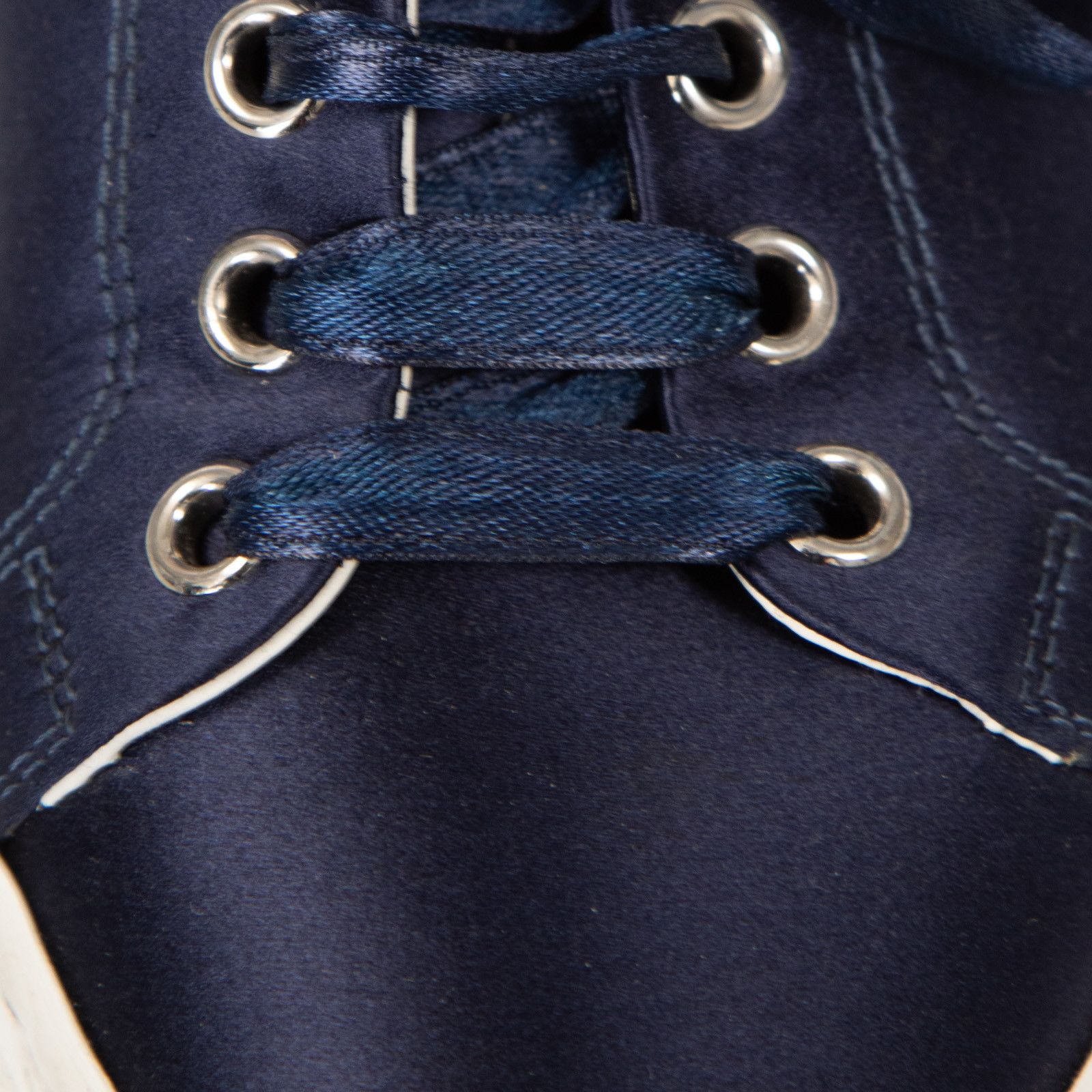Jil Sander Navy Satin Trainers Size US 8 / IT 38 - 6 Thumbnail