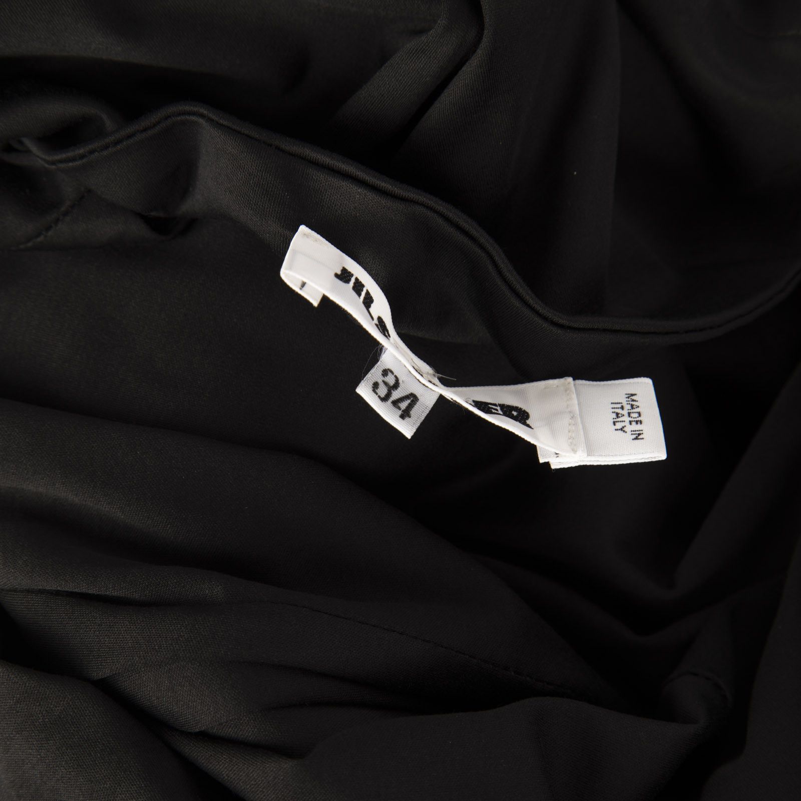 Jil Sander Black Knee Length Sleeveless Drape Dress Size XS / US 0-2 / IT 36-38 - 6 Thumbnail