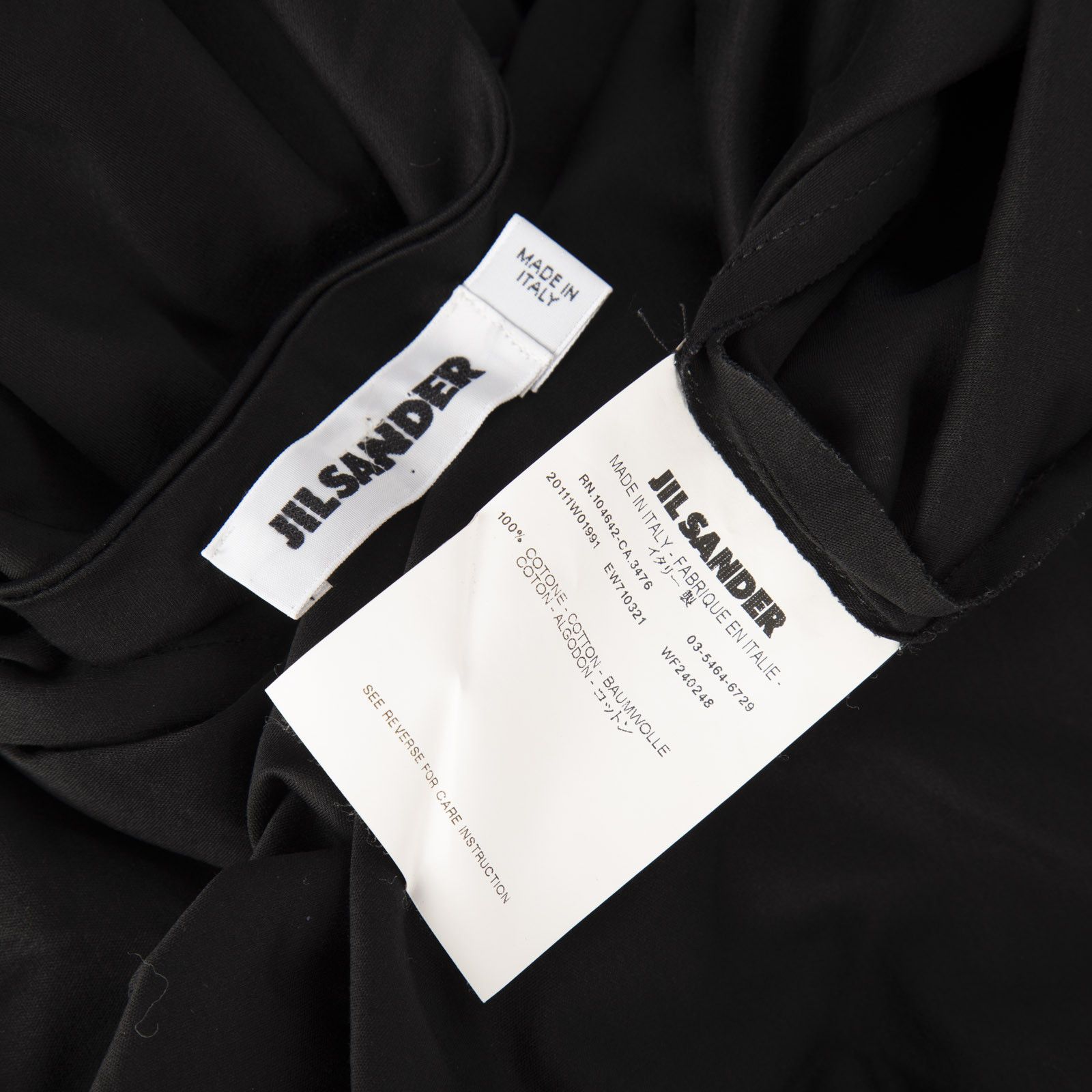 Jil Sander Black Knee Length Sleeveless Drape Dress Size XS / US 0-2 / IT 36-38 - 5 Thumbnail