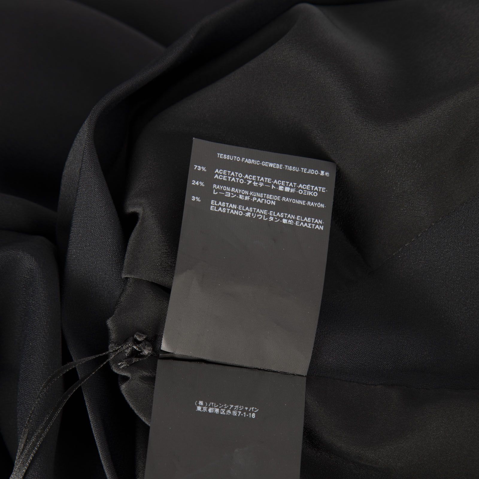 Balenciaga Balenciaga Black Dress Black V Draped Neck Dress Size M / US 6-8 / IT 42-44 - 5 Thumbnail