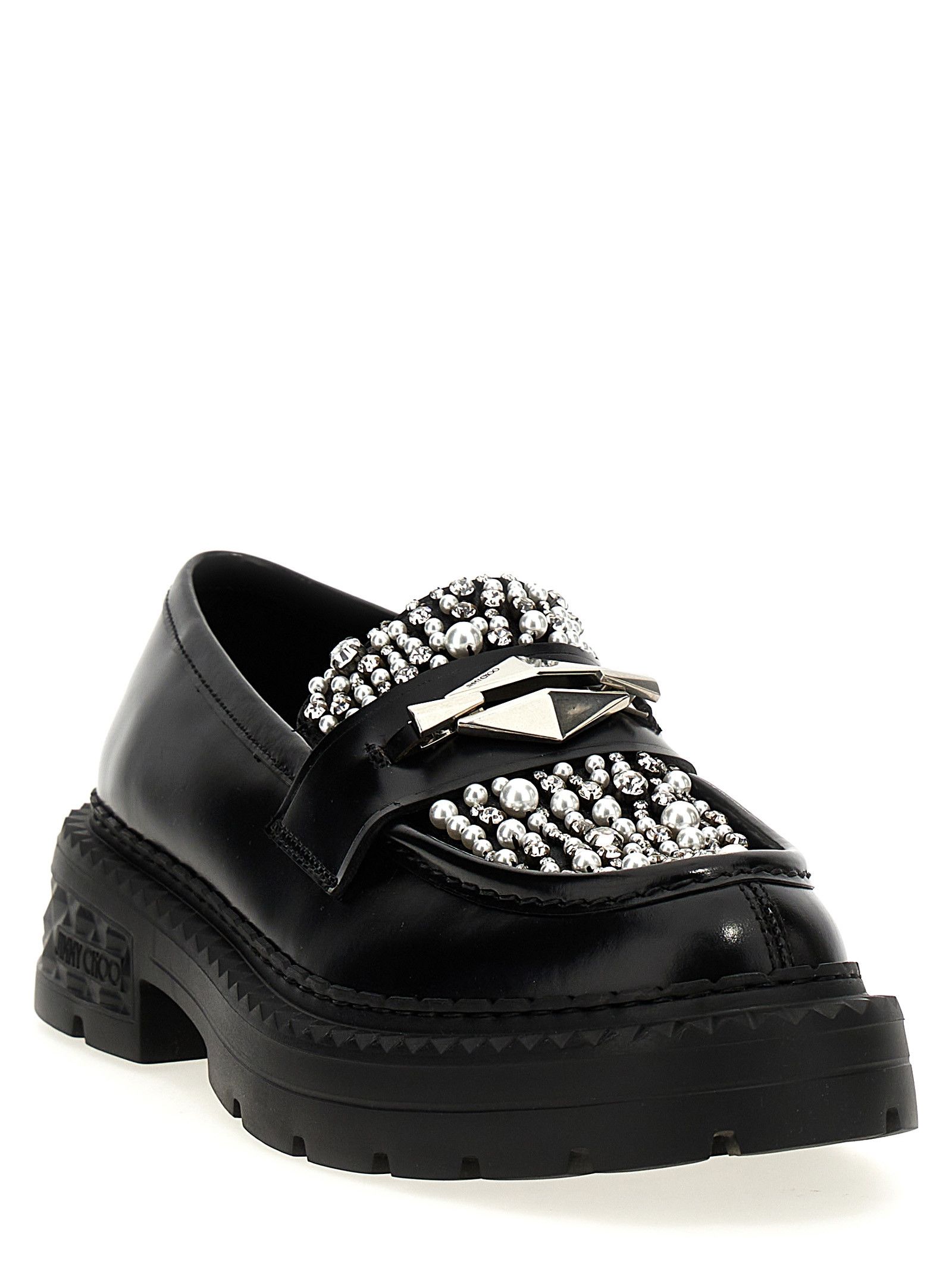 Jimmy Choo 'Marlow Diamond' Loafers Size US 5.5 / IT 35.5 - 2 Thumbnail