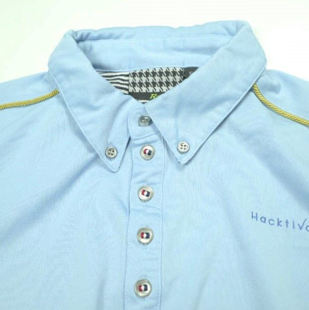 Other RUSSELUNO Hacktivate Polyester Polo Shirt Others Tops RS-131115 DUTY FREE for USA