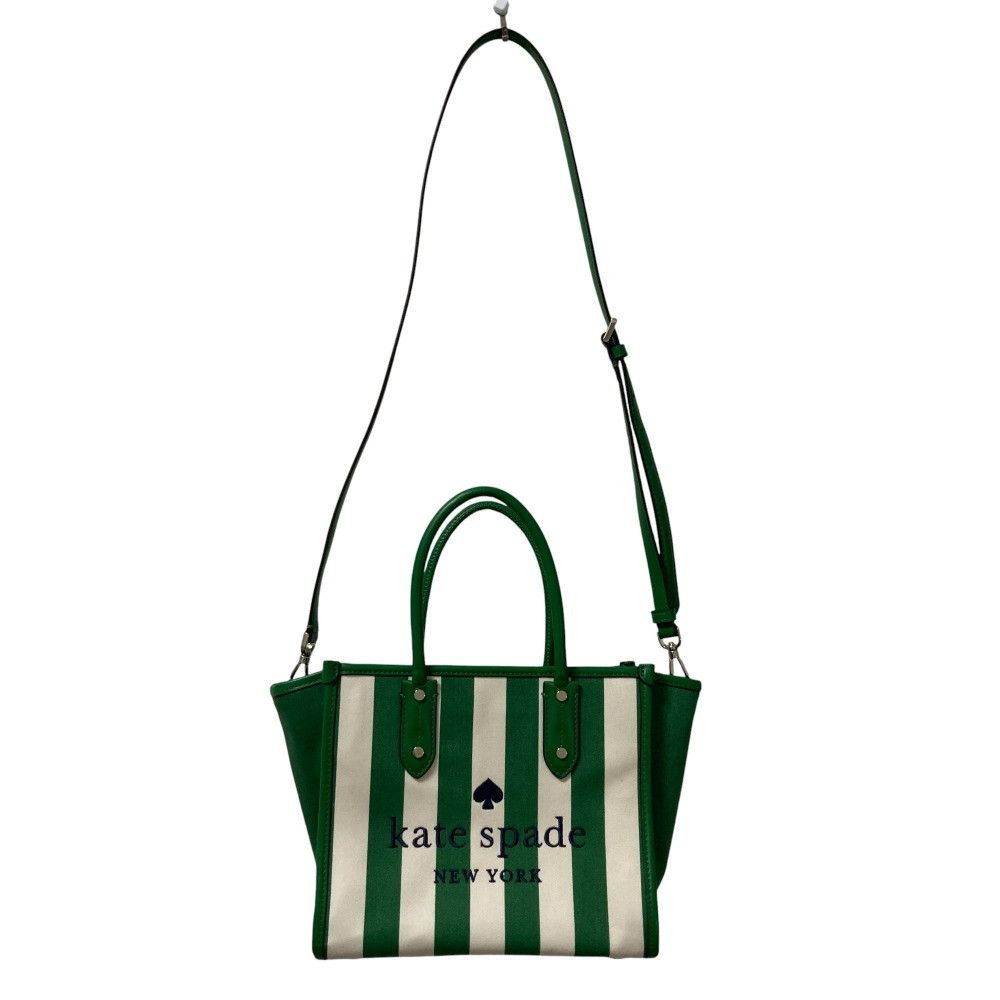 Kate Spade Kate Spade kate spade Ella Even Stripe Jacquard 2way Tote Bag Cotton Tote Bag DUTY FREE for USA Size ONE SIZE - 7 Thumbnail
