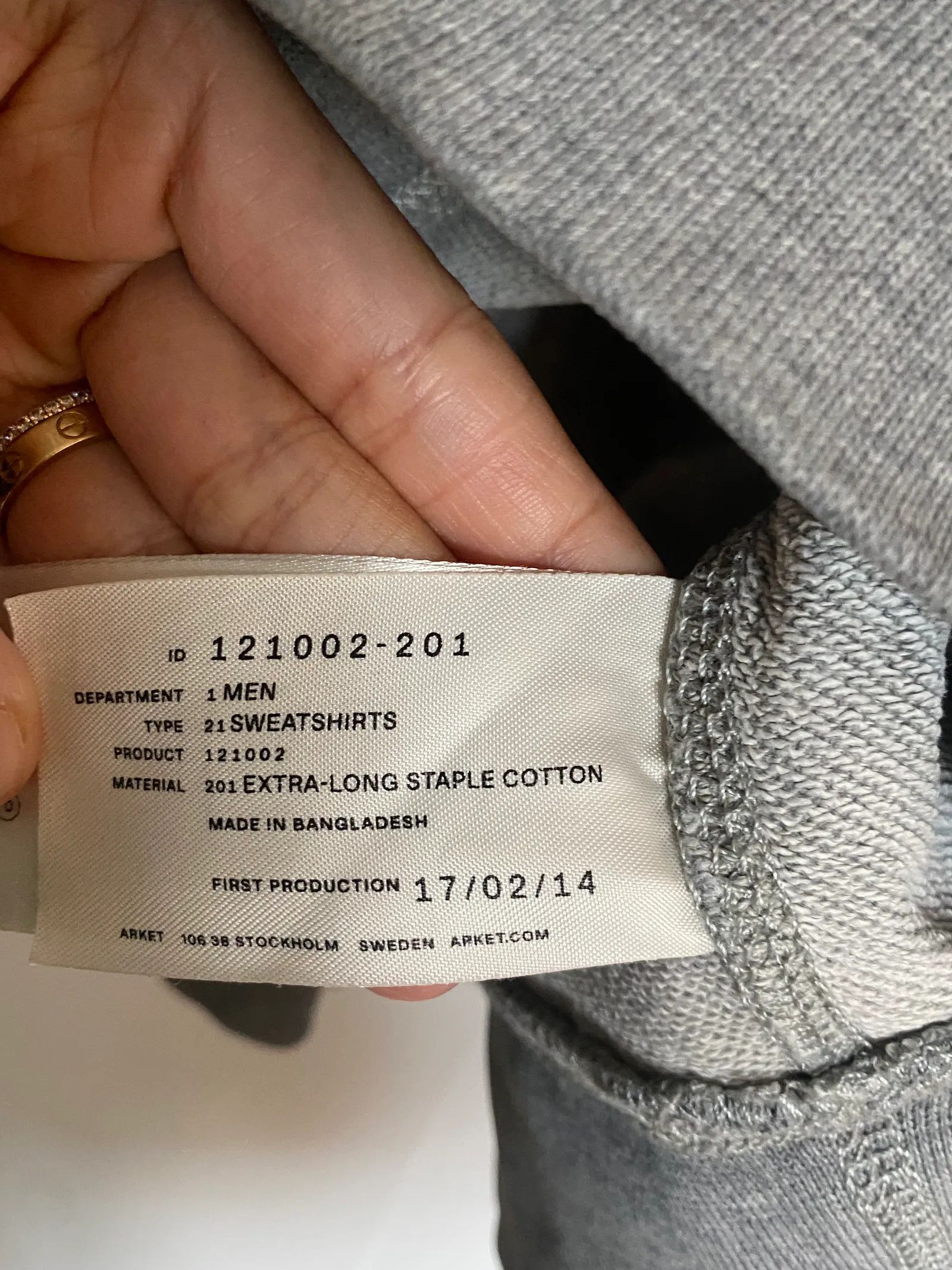 Arket Arket Sweatshirt Size US L / EU 52-54 / 3 - 3 Thumbnail