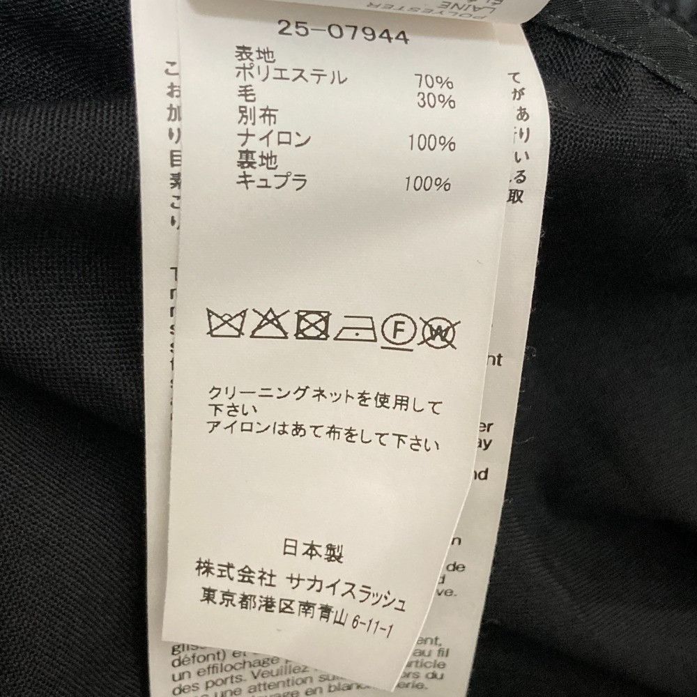 Sacai Sacai Sacai Suiting Mix Short Sleeve Shirt Others Tops 25-07944 DUTY FREE for USA Size ONE SIZE - 6 Thumbnail